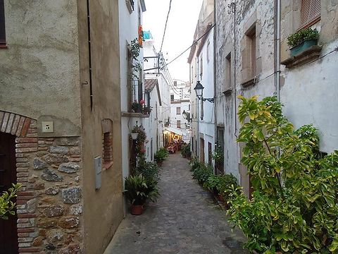 Winding alleyways of Tossa de mar.