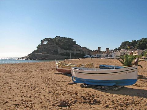 Playa principal de Tossa de mar.
