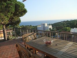Villa with spectacular sea views for rent in Cala Canyelles.