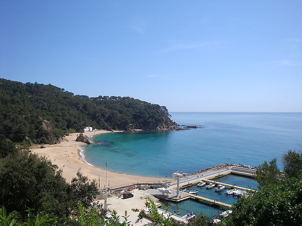 Villa à louer avec piscine privée et jardin excellent à Cala Canyelles.