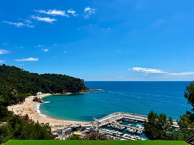Casa con hermosa vista al mar y piscina privada en alquiler en Cala Canyelles.