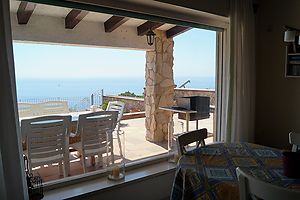 Nice located house for rent overlooking the bay of Cala Canyelles.