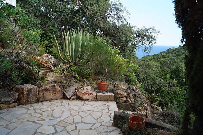 Maison en location avec belle vue sur la mer. (Playa Brava - Tossa de Mar)