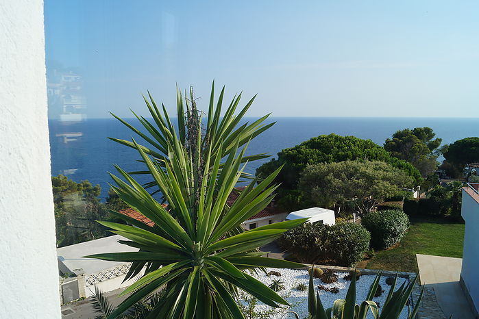 Casa con hermosa vista al mar y piscina privada en alquiler en Cala Canyelles.