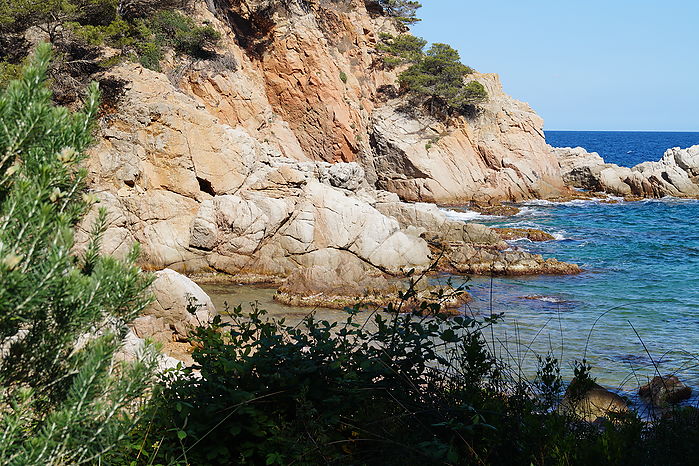 Maison en location avec belle vue sur la mer. (Playa Brava - Tossa de Mar)