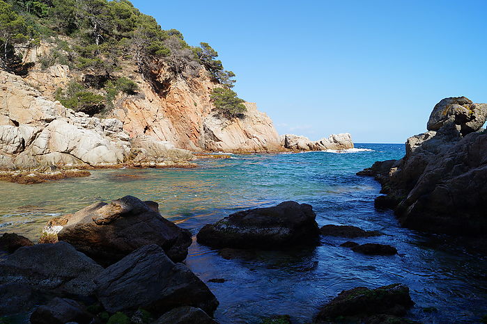 Maison en location avec belle vue sur la mer. (Playa Brava - Tossa de Mar)