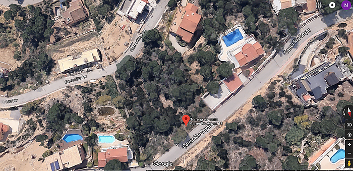 Terreno en venta en Roca Grossa espectaculares vistas a Lloret de mar