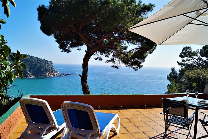 Lovely loft with breathtaking sea views for rent in Cala Canyelles.