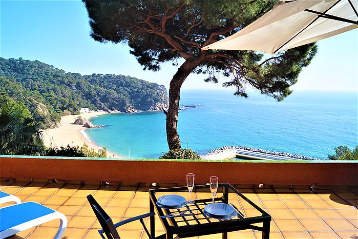 Charmant loft à louer avec spectaculaire vue sur la mer à Cala Canyelles.