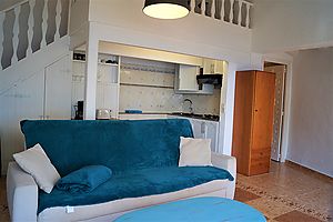 Lovely loft with breathtaking sea views for rent in Cala Canyelles.