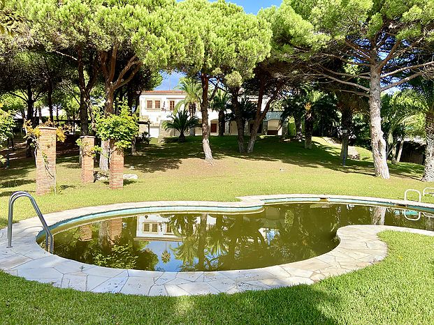 Villa en venta con espectacular parcela de pino mediterraneo