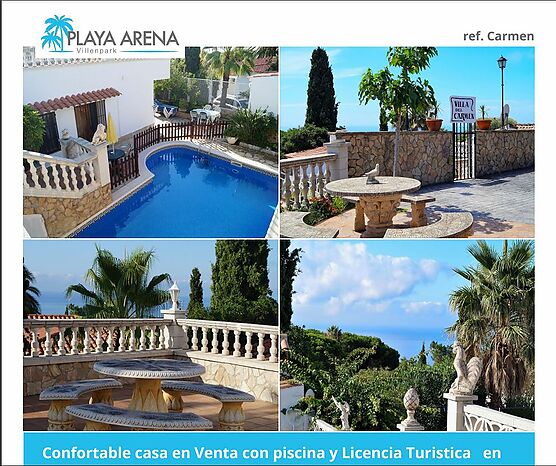 Comfortable house for sale with pool and Tourist License in Cala Canyelles