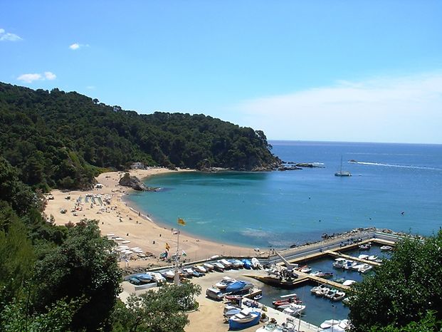 Magnífica villa en alquiler con piscina en Cala Canyelles. (Lloret de mar)