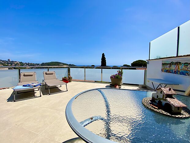 Maison à louer avec belle vue à Cala Canyelles