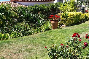 Casa con jardin y vistas al mar en alquiler en Cala Canyelles.