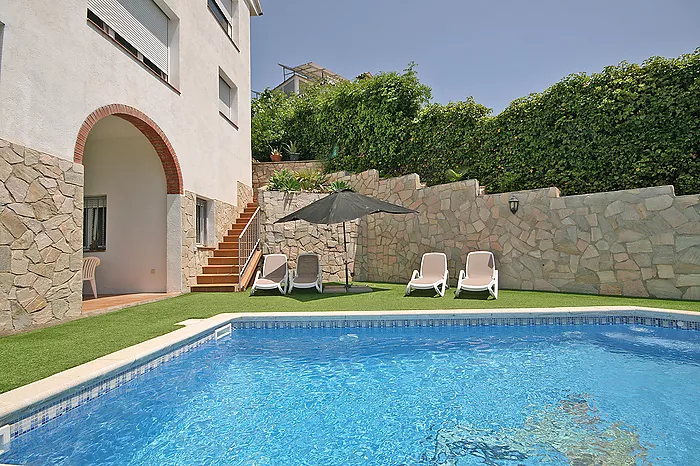 Vacation rental villa with pool and sea views