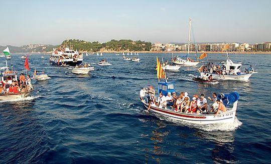 Lloret de Mar feiert ihres Stadtfest &quot;Santa Cristina&quot;. 