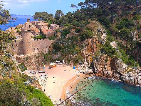 Strand Cala Codolar in Tossa de Mar.